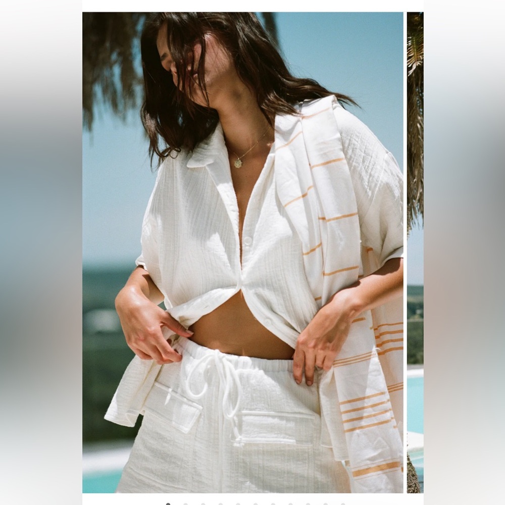 Sabo Skirt Cressida Top White Button Down Shirt